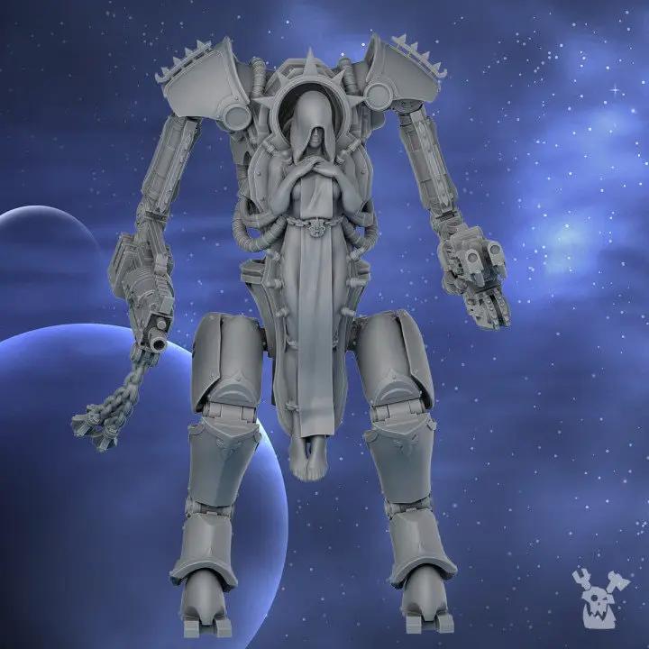 3D printed Bonebreak Machine model by Last Hope Miniatures, detailed miniature sculpture for tabletop gaming.