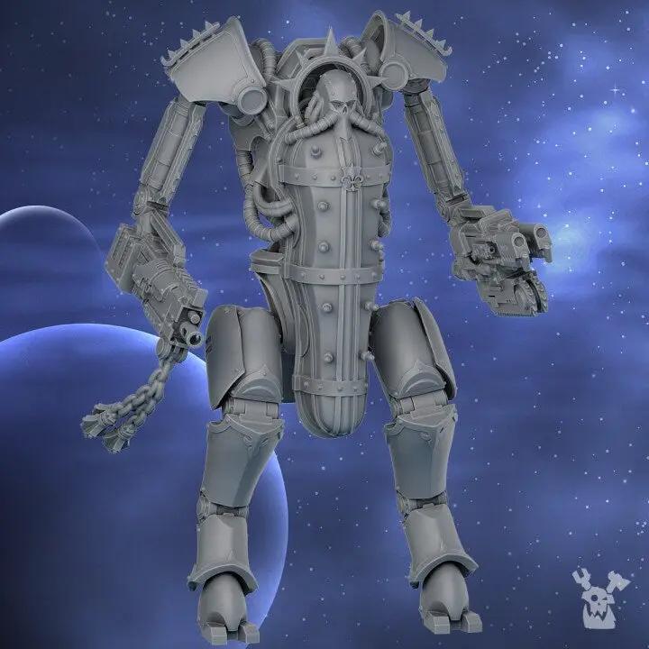 3D printed Bonebreak Machine model by Last Hope Miniatures, detailed miniature with mechanical and bone-inspired design.