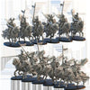 Set of six 3D printed Calix Knights models by Lost Kingdom Miniatures, detailed miniatures for tabletop gaming.