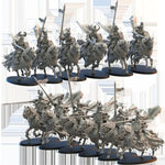 Set of six 3D printed Calix Knights models by Lost Kingdom Miniatures, detailed miniatures for tabletop gaming.