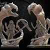 3D printed Canoptek Sorcerer model by Lost Kingdom Miniatures, featuring intricate details and a sci-fi design.