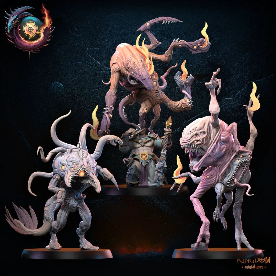 3D printed Change Spawn x3 model by Lost Kingdom Miniatures, detailed miniatures from Last Hope Miniatures collection.