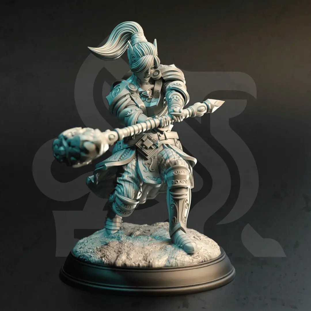 3D printed Cleric of the Arcane miniature by DM Stash, part of Last Hope Miniatures, featuring detailed fantasy character model.