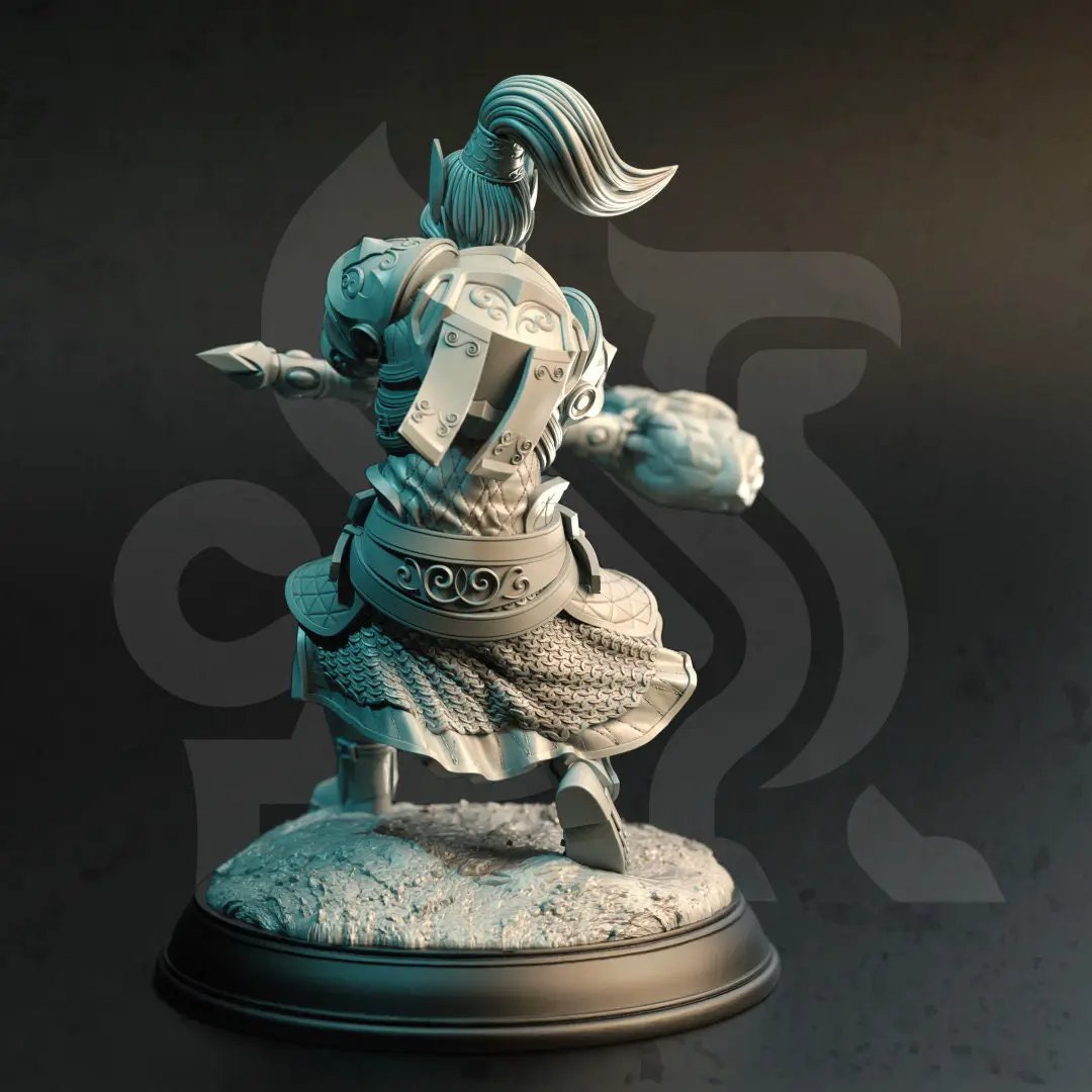 3D printed Cleric of the Arcane model by Last Hope Miniatures, showcasing detailed fantasy character with staff and robes.