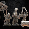 3D printed Coatl Guard Command Group model by Lost Kingdom Miniatures, featuring detailed miniature figures for tabletop gaming.