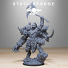 3D printed Corrupted Gladiator model by StationForge Miniatures, depicting a detailed, menacing warrior with damaged armor and weapon.