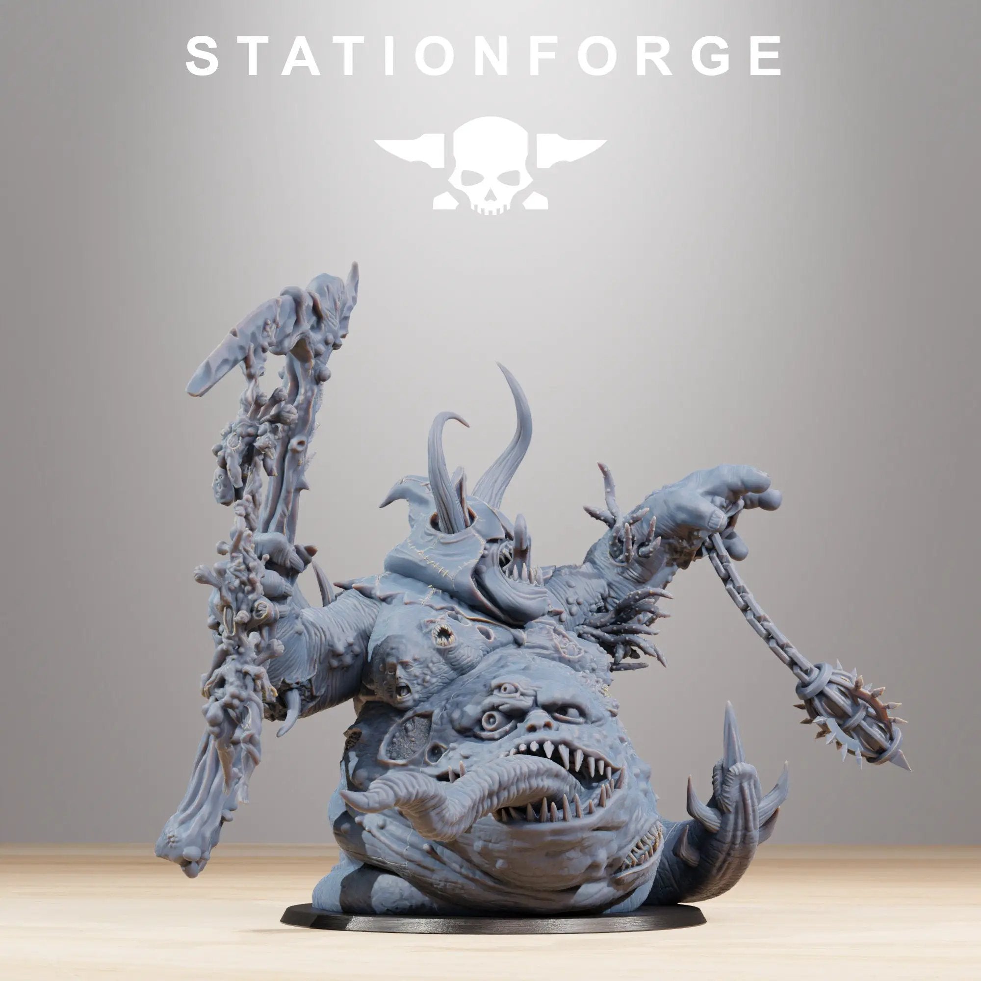 3D printed Corrupted Guard Sporeus model by Last Hope Miniatures, featuring detailed alien creature with spore-like textures.
