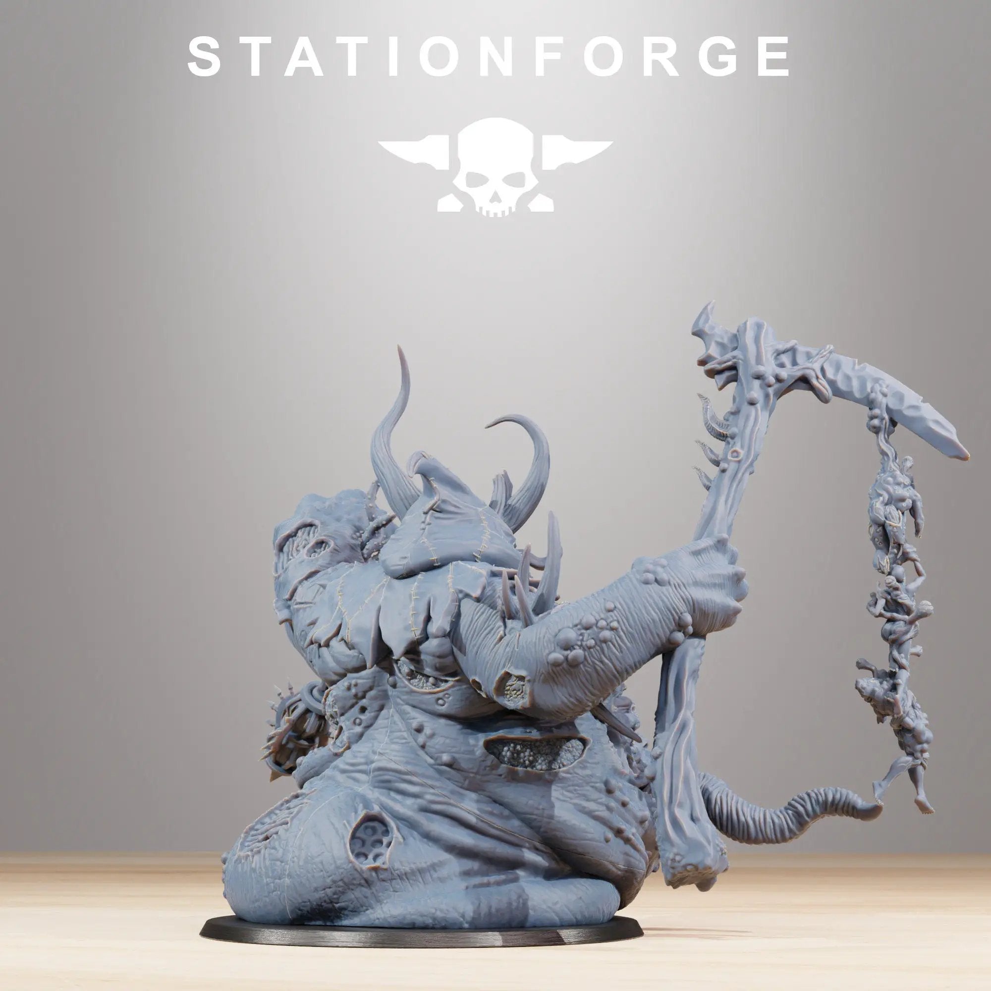 3D printed Corrupted Guard Sporeus model by StationForge Miniatures, detailed alien creature from Last Hope Miniatures collection.