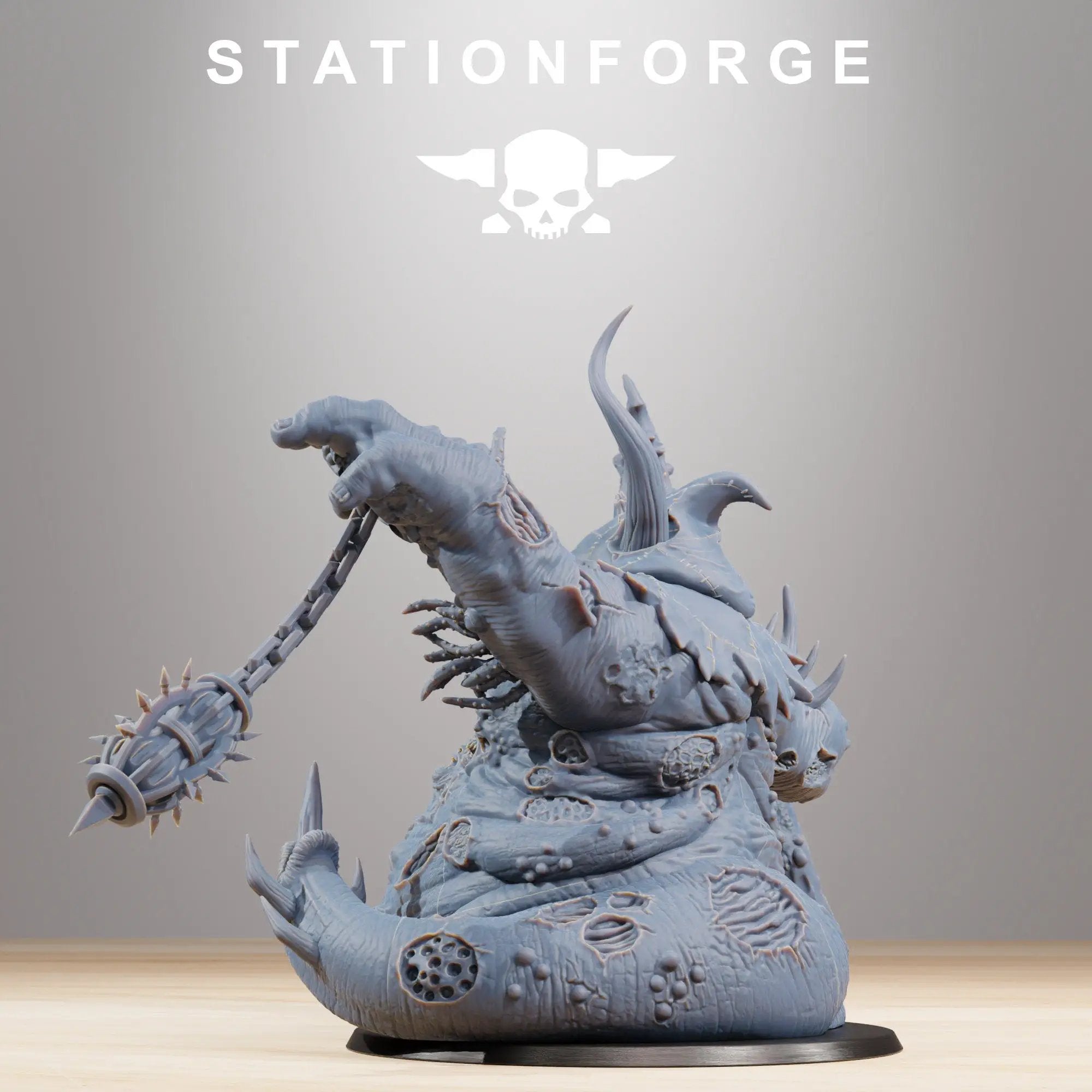 3D printed Corrupted Guard Sporeus model by Last Hope Miniatures, detailed sci-fi creature with spore-like features from StationForge.