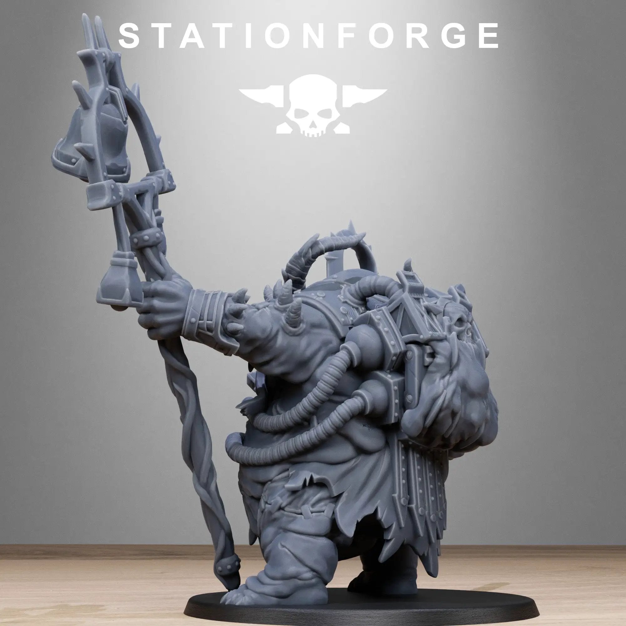 3D printed Corrupted Lord of Filth model by Stationforge Miniatures, detailed grotesque creature with twisted features, from Last Hope Miniatures.