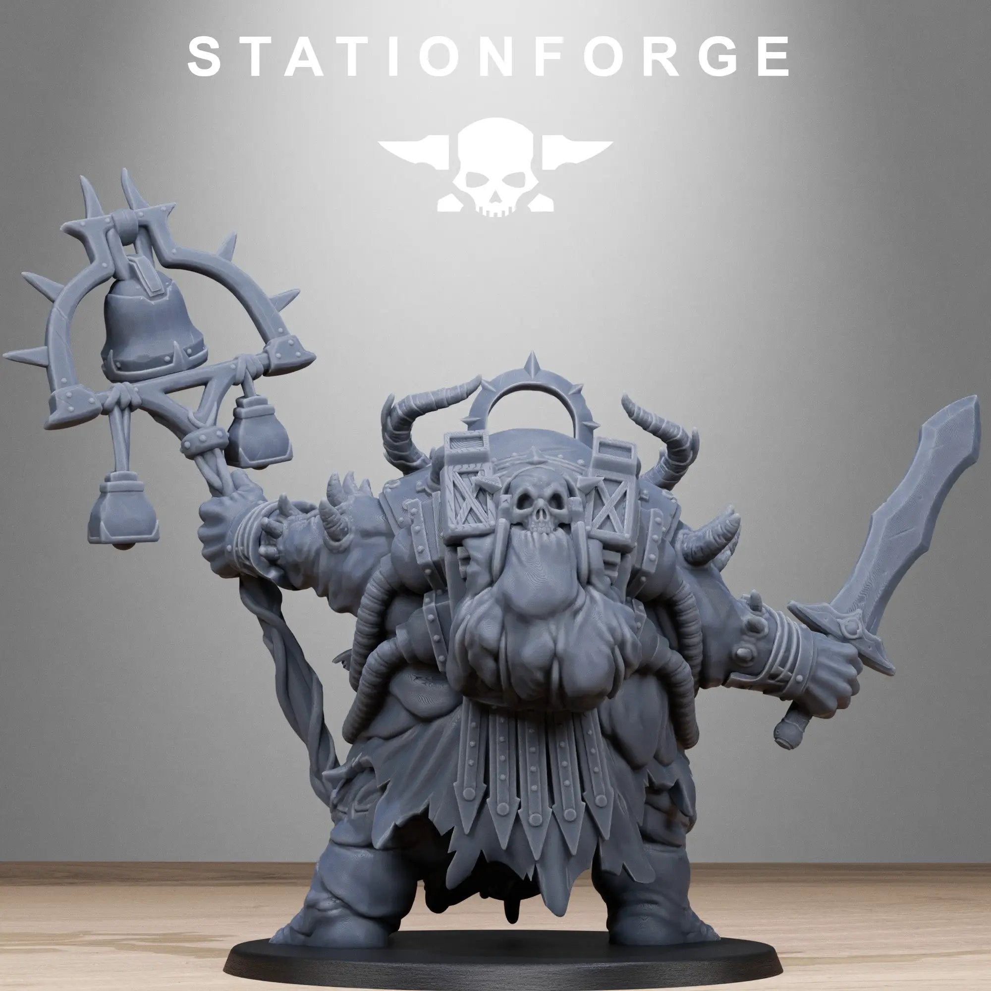 3D printed Corrupted Lord of Filth model by Stationforge Miniatures, detailed fantasy creature with dark, twisted features.