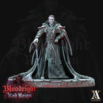 3D printed Count Vladimir model by Last Hope Miniatures for Archvillain Games, featuring detailed gothic character with dark attire.
