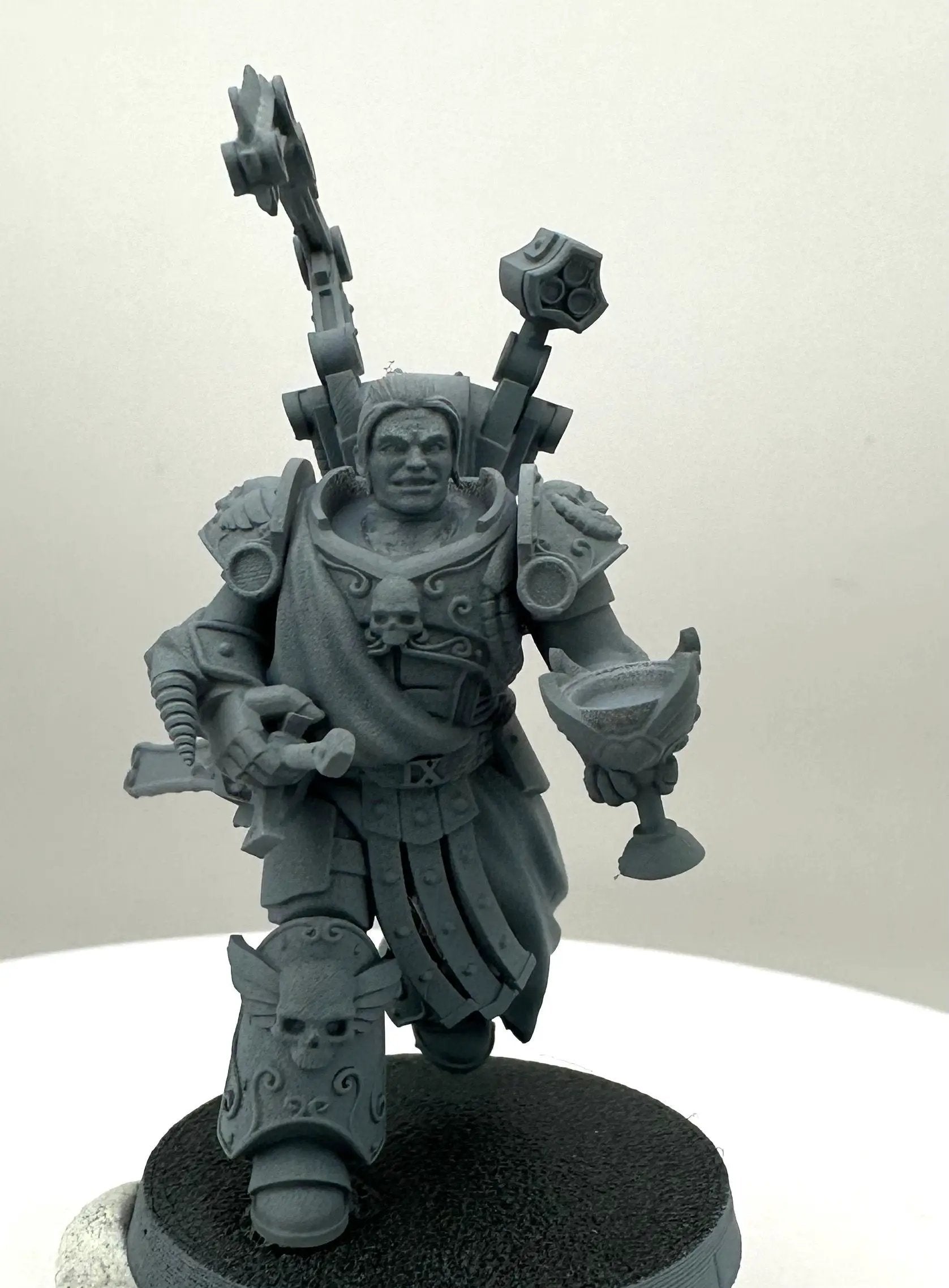3D printed Crimson Wings Medic model by DakkaDakka Miniatures, detailed miniature figure with wings and medical equipment.