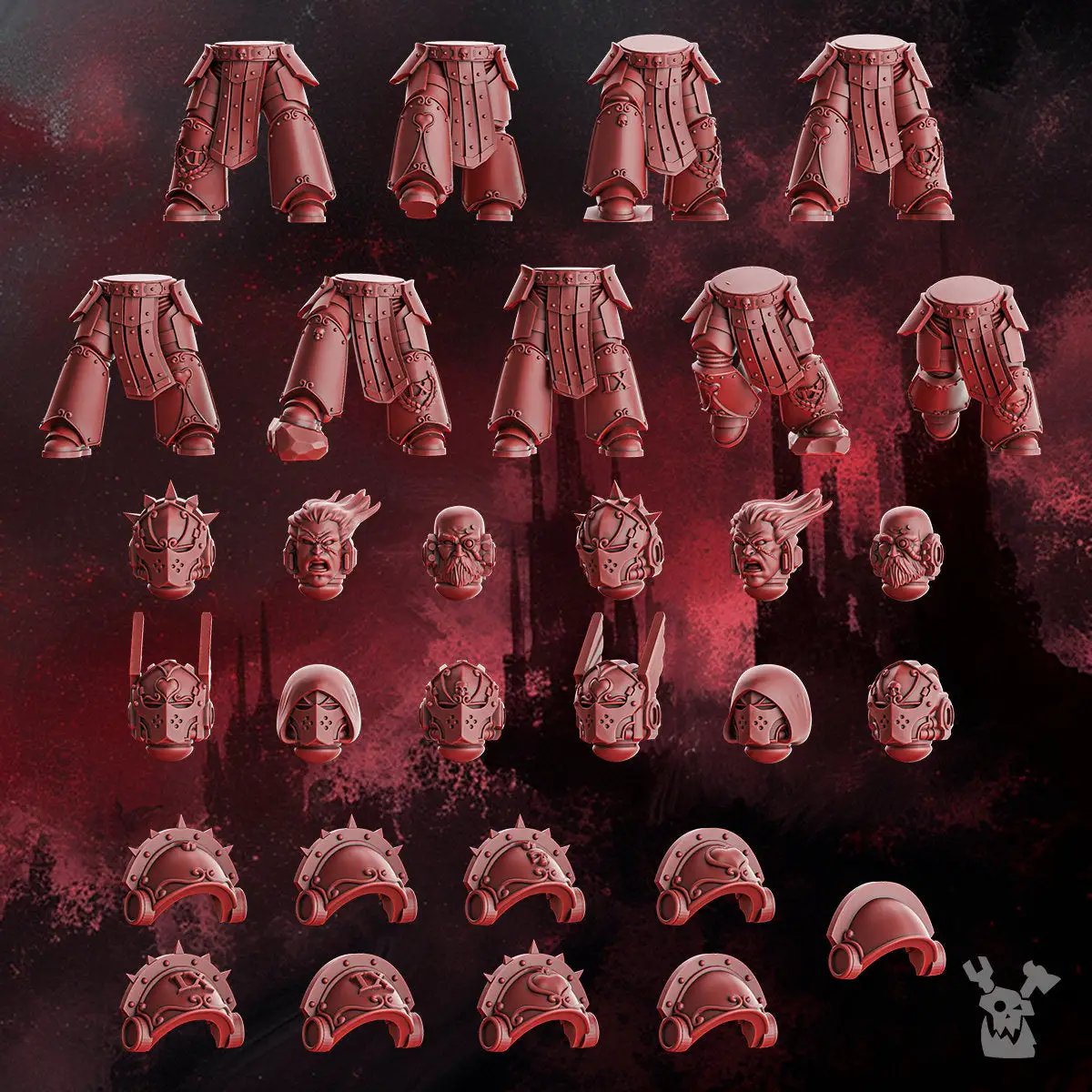 3D printed Crimson Wings Tactical Squad model by Last Hope Miniatures for DakkaDakka Miniatures, featuring detailed tactical figures.