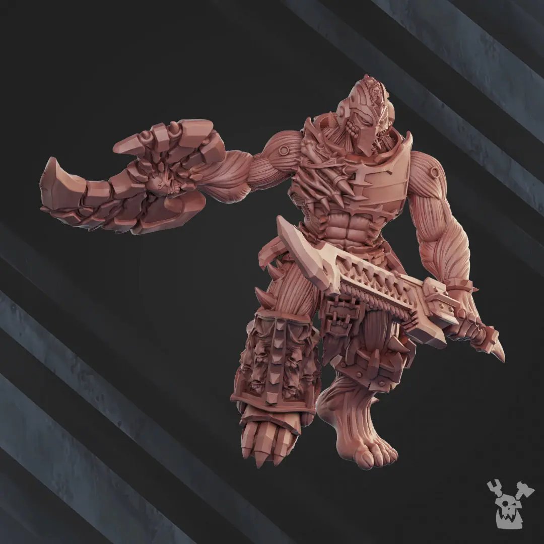 3D printed cursed bone shredders model by Last Hope Miniatures, detailed miniature with bone and cursed design elements.