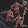 3D printed Cursed Bone Shredders Squad model by Last Hope Miniatures, featuring three detailed bone-themed miniatures for tabletop gaming.