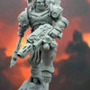 3D printed Darius of the Crimson Wings model by Last Hope Miniatures, detailed fantasy miniature with vibrant red and gold accents.
