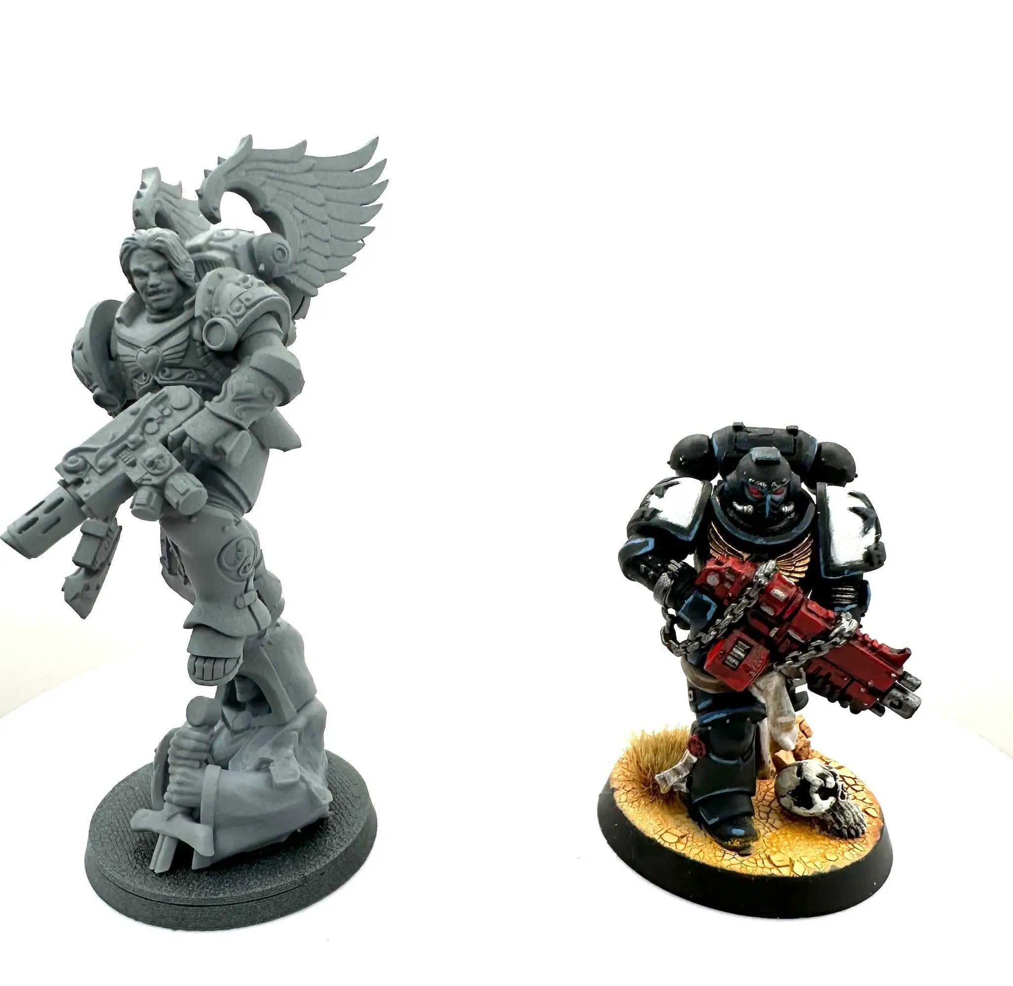 3D printed Darius of the Crimson Wings model by Last Hope Miniatures, detailed miniature figure from DakkaDakka Miniatures.