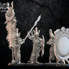 3D printed Dark Elves Command Squad model by Lost Kingdom Miniatures, featuring detailed figures with weapons and armor.