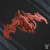 3D printed Darkvoid Bomber model by DakkaDakka from Last Hope Miniatures, showcasing detailed sci-fi aircraft design.
