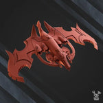 3D printed Darkvoid Bomber model by DakkaDakka from Last Hope Miniatures, showcasing detailed sci-fi aircraft design.