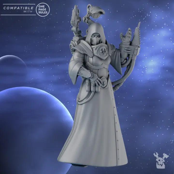 3D printed Daughter of Mercy model by DakkaDakka Miniatures, detailed miniature figure from Last Hope Miniatures.
