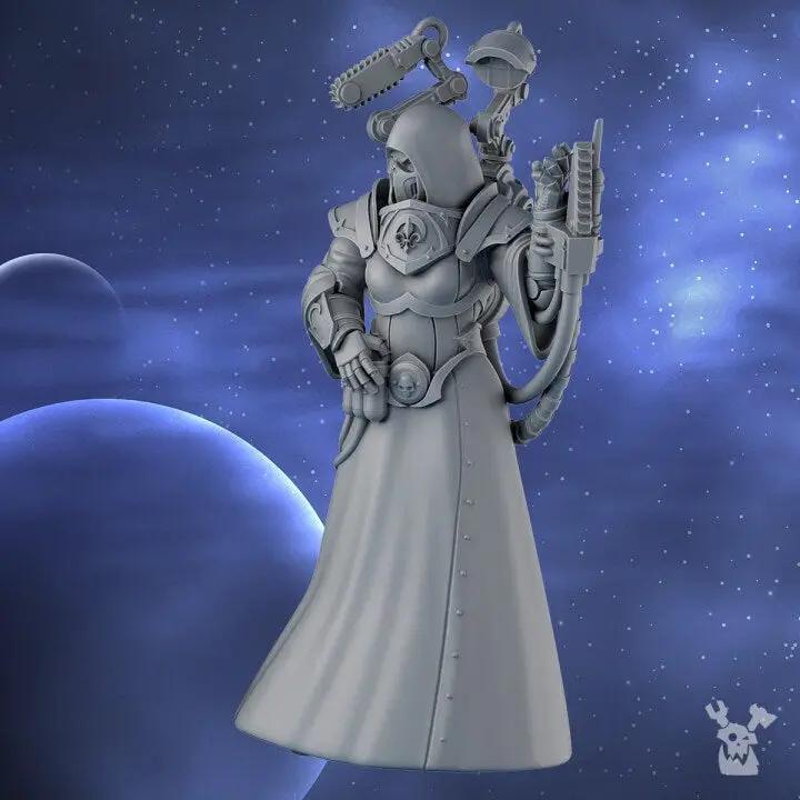3D printed Daughter of Mercy model by Last Hope Miniatures, detailed miniature figure from DakkaDakka Miniatures collection.