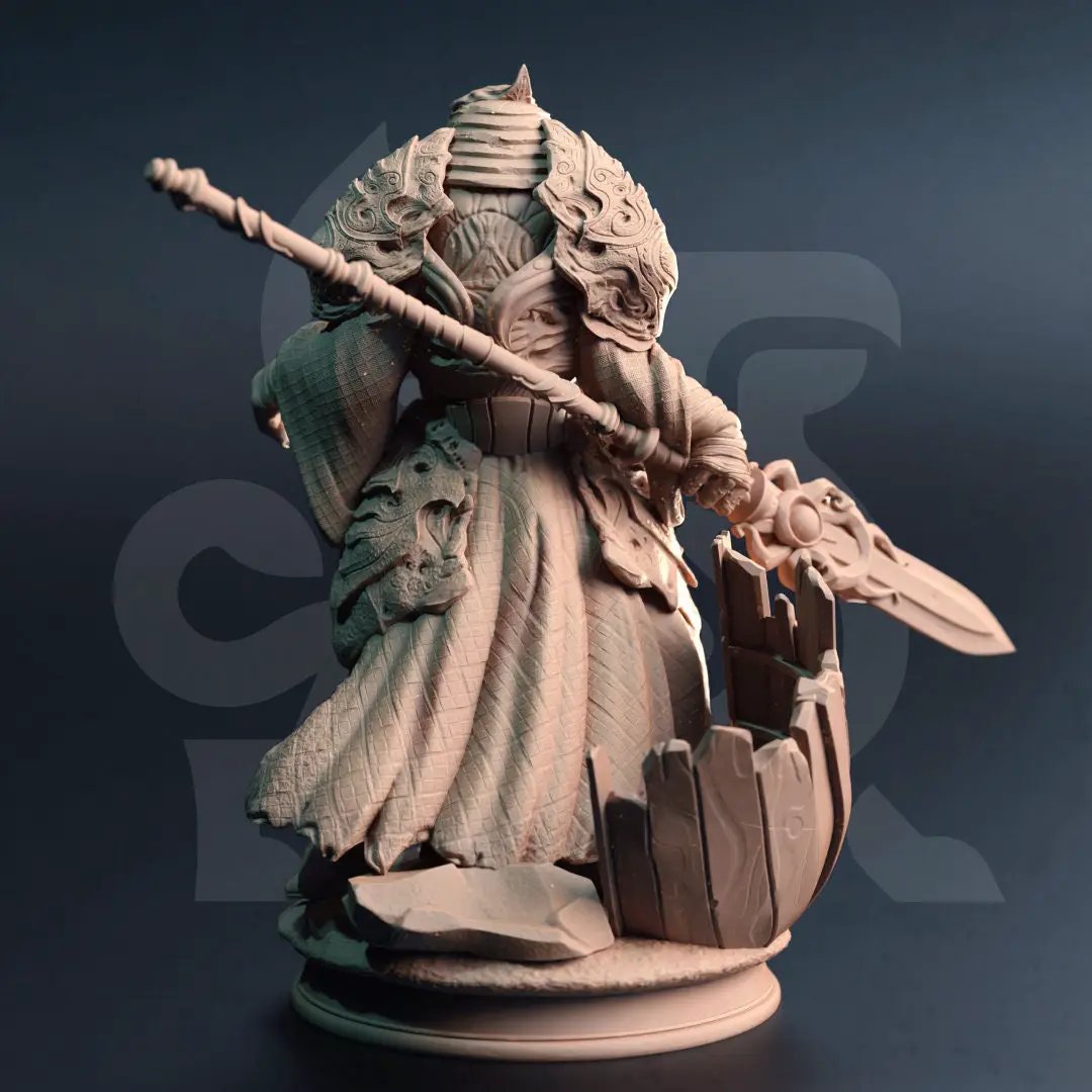 3D printed Deep Sea Aberration Guard model by Last Hope Miniatures, featuring intricate deep-sea creature details and sci-fi design.