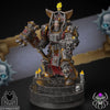 Detailed 3D printed Demon Hunter Grand Master model by Last Hope Miniatures, featuring intricate armor and weapon details.