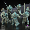 3D printed Demon Hunters Battle Squad model by Last Hope Miniatures, detailed miniatures for tabletop gaming and display.
