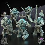 3D printed Demon Hunters Battle Squad model by Last Hope Miniatures, detailed miniatures for tabletop gaming and display.
