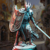 3D printed Divine Paladin of Conquest model by Last Hope Miniatures, featuring detailed armor and regal pose.