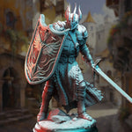 3D printed Divine Paladin of Conquest model by Last Hope Miniatures, featuring detailed armor and regal pose.