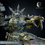 3D printed Doom Marine Commander model by Meshbrain Labs, detailed miniature figure from Last Hope Miniatures.