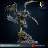 3D printed Doom Marine model by Meshbrain Labs, rewarded by the gods, displayed with detailed armor and weaponry.