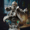 3D printed Dwarven Alchemist model by Last Hope Miniatures, detailed dwarf figure with alchemy tools and potion bottles.