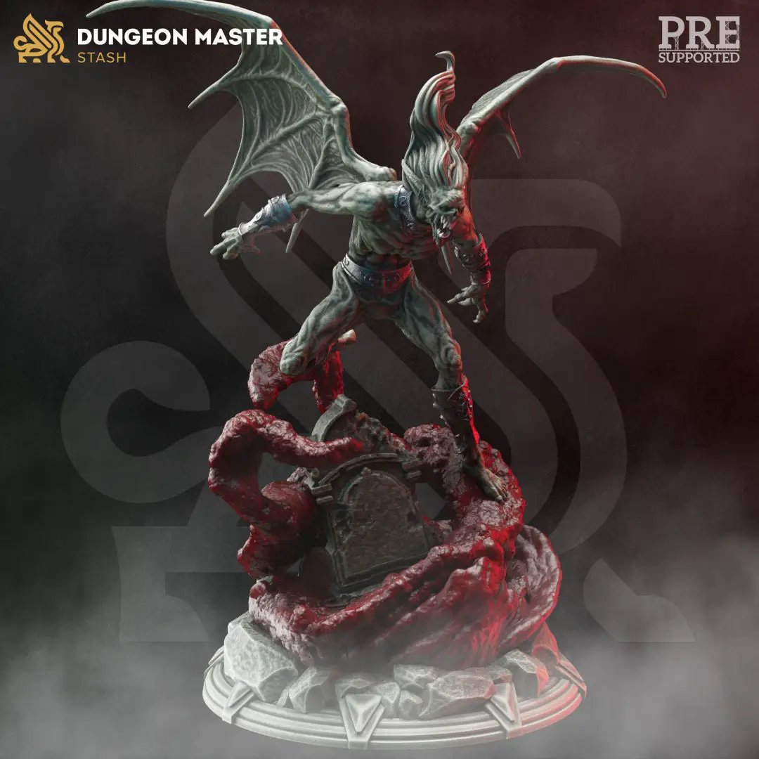 3D printed Elder Vampire model by Last Hope Miniatures, detailed vampire figure with aged, sinister appearance for tabletop gaming.