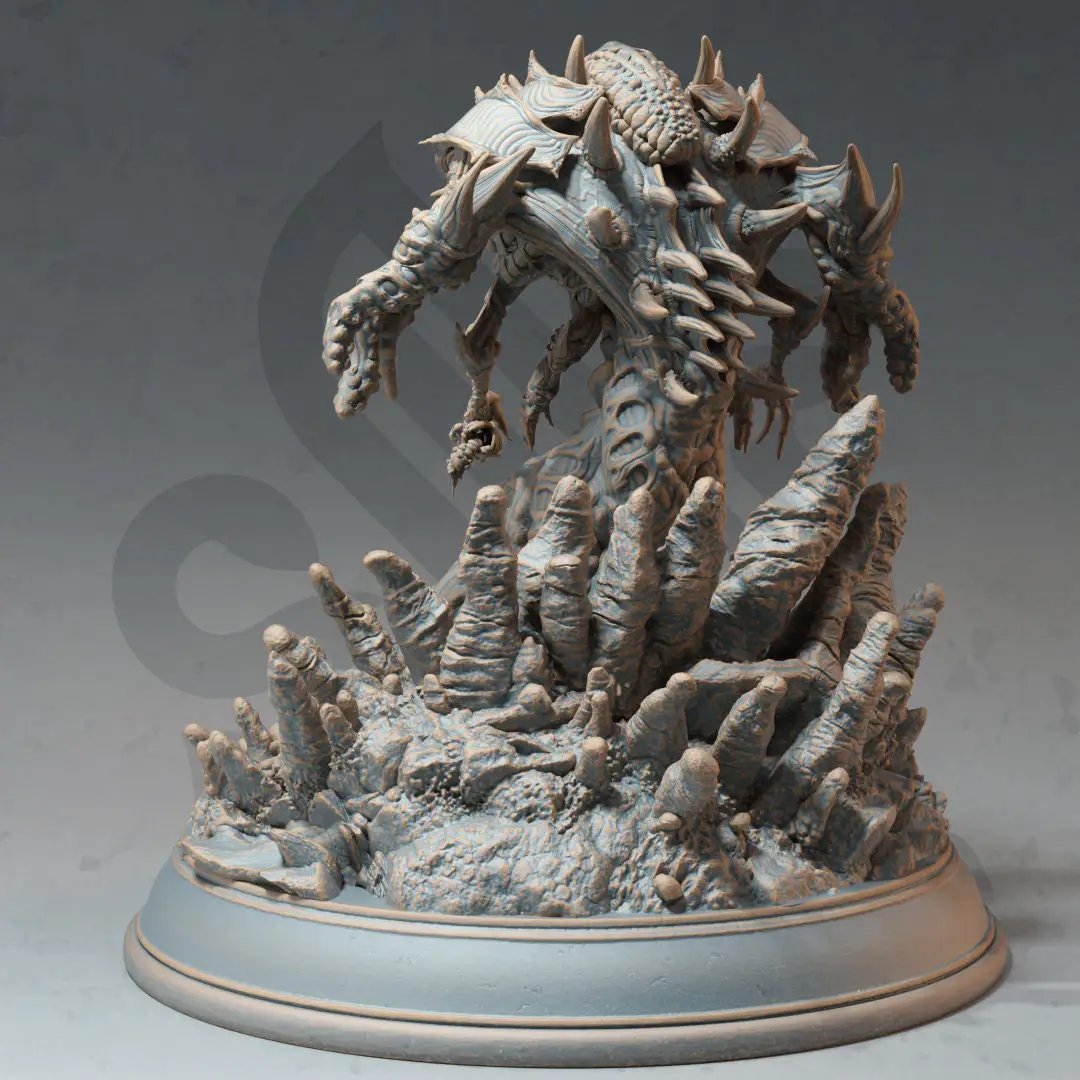 3D printed Eldritch Abomination model by Last Hope Miniatures, featuring intricate details and a monstrous, otherworldly appearance.