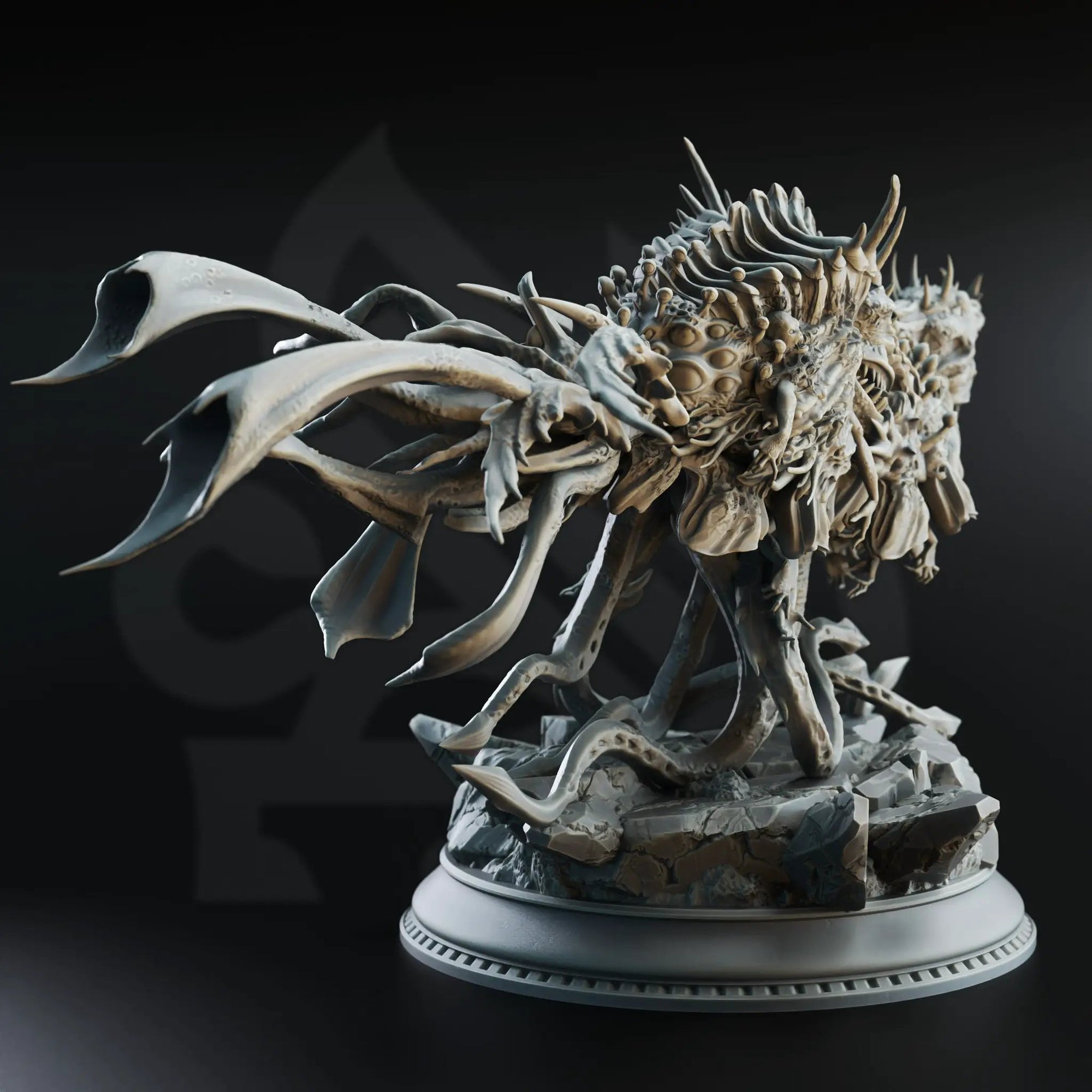3D printed Eldritch Abomination Vessel model by Last Hope Miniatures, showcasing intricate details and dark, otherworldly design.