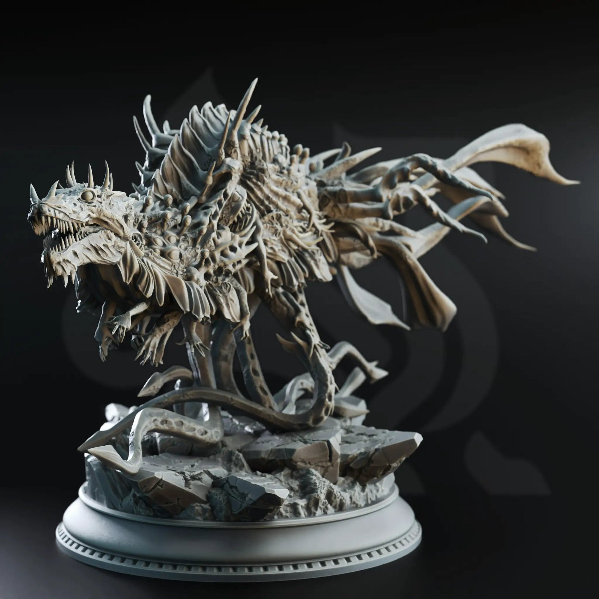 3D printed Eldritch Abomination Vessel model by Last Hope Miniatures, detailed fantasy creature with tentacles and monstrous features.