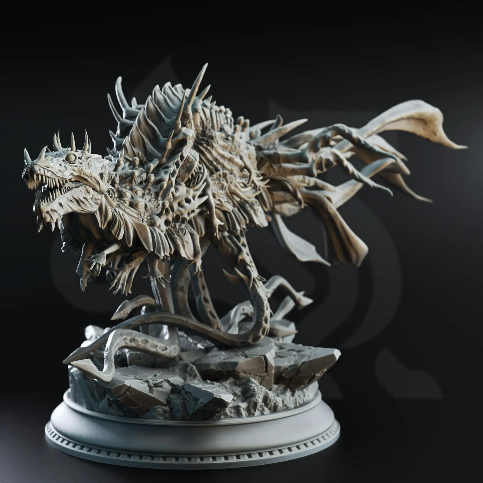 3D printed Eldritch Abomination Vessel model by Last Hope Miniatures, detailed fantasy creature with tentacles and monstrous features.