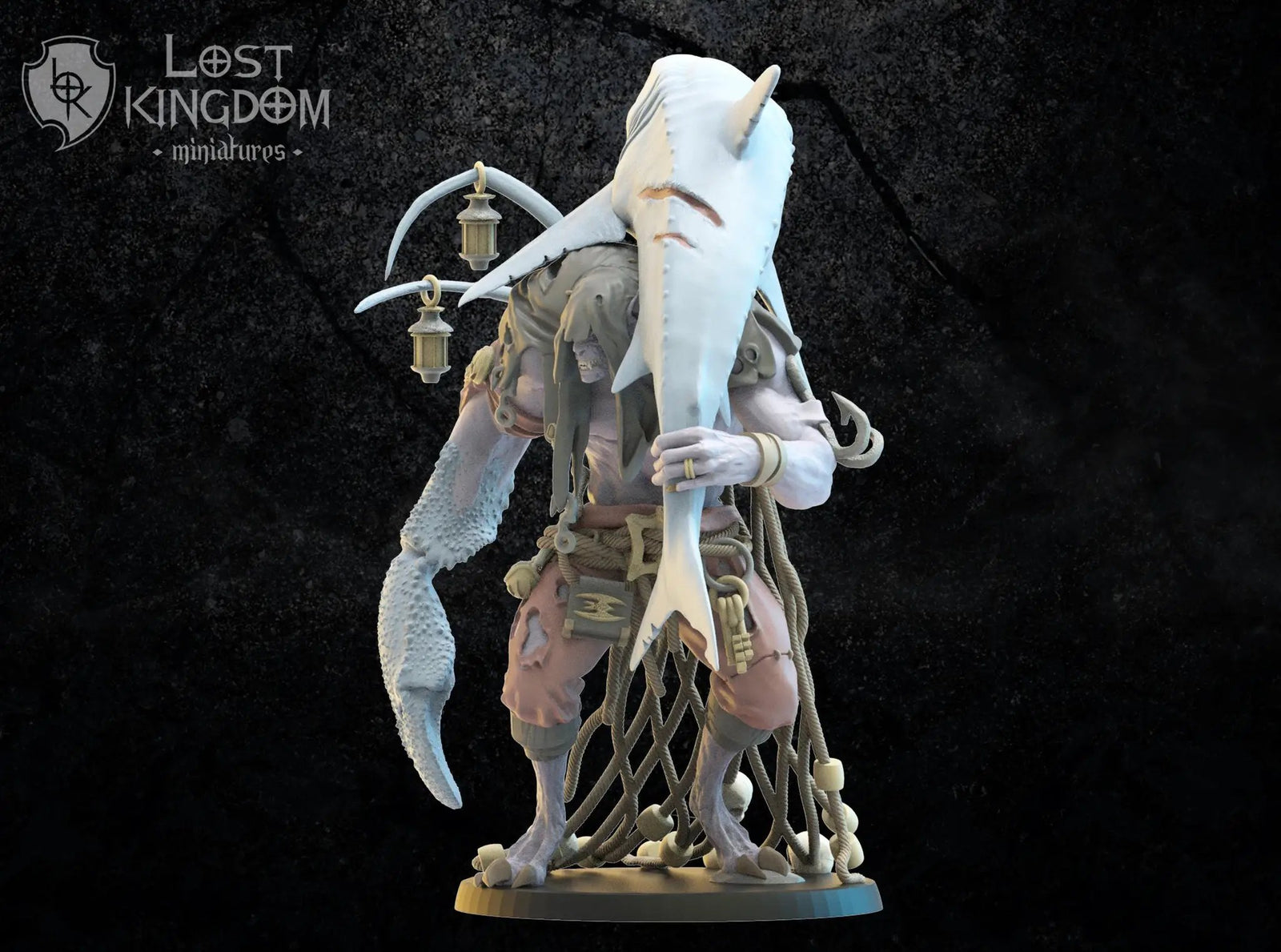 3D printed Eldritch "The Claw" Vycanthrope hero model by Last Hope Miniatures, showing intricate details and dark fantasy design.