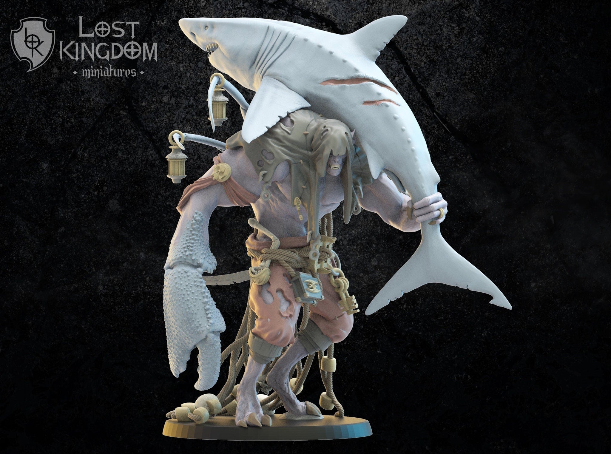 3D printed Eldritch "The Claw" Vycanthrope hero miniature by Last Hope Miniatures, featuring detailed sculpt and intricate design.