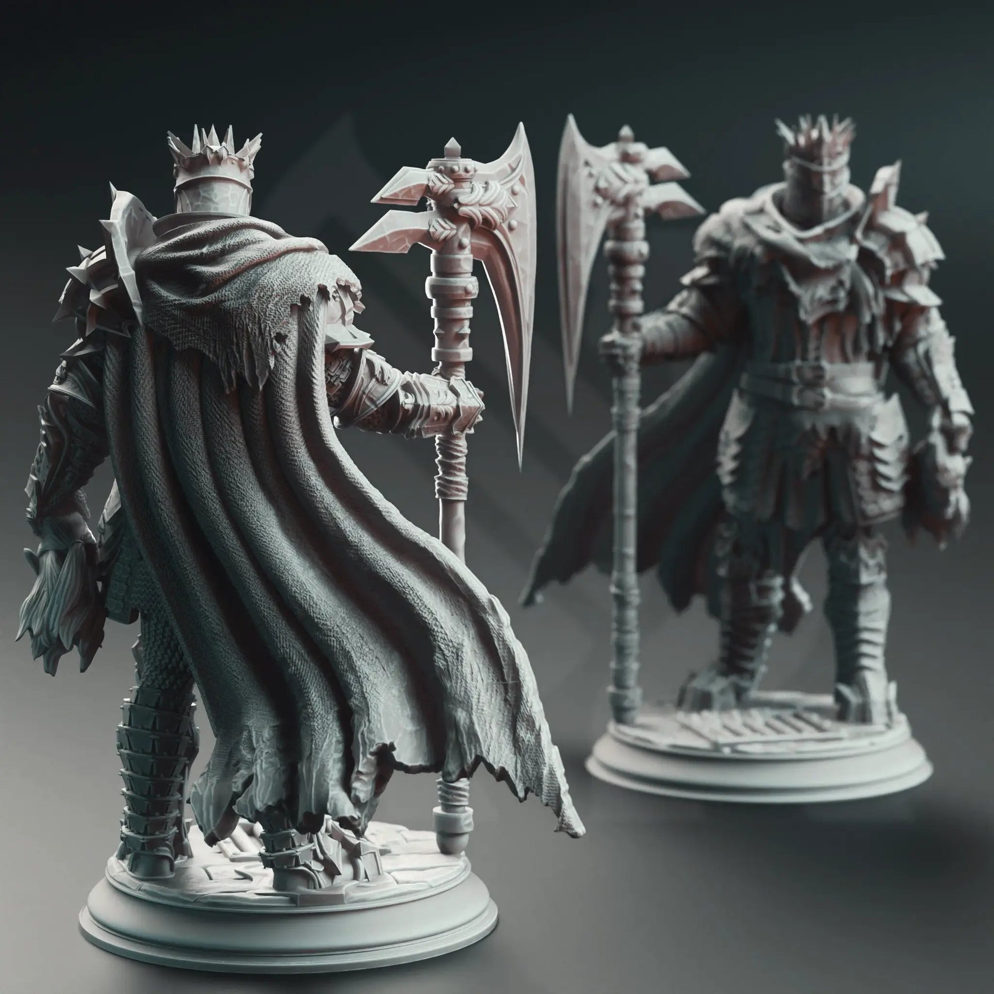 3D printed Executioner Knight model by Last Hope Miniatures, detailed fantasy miniature figure with armor and weapon.