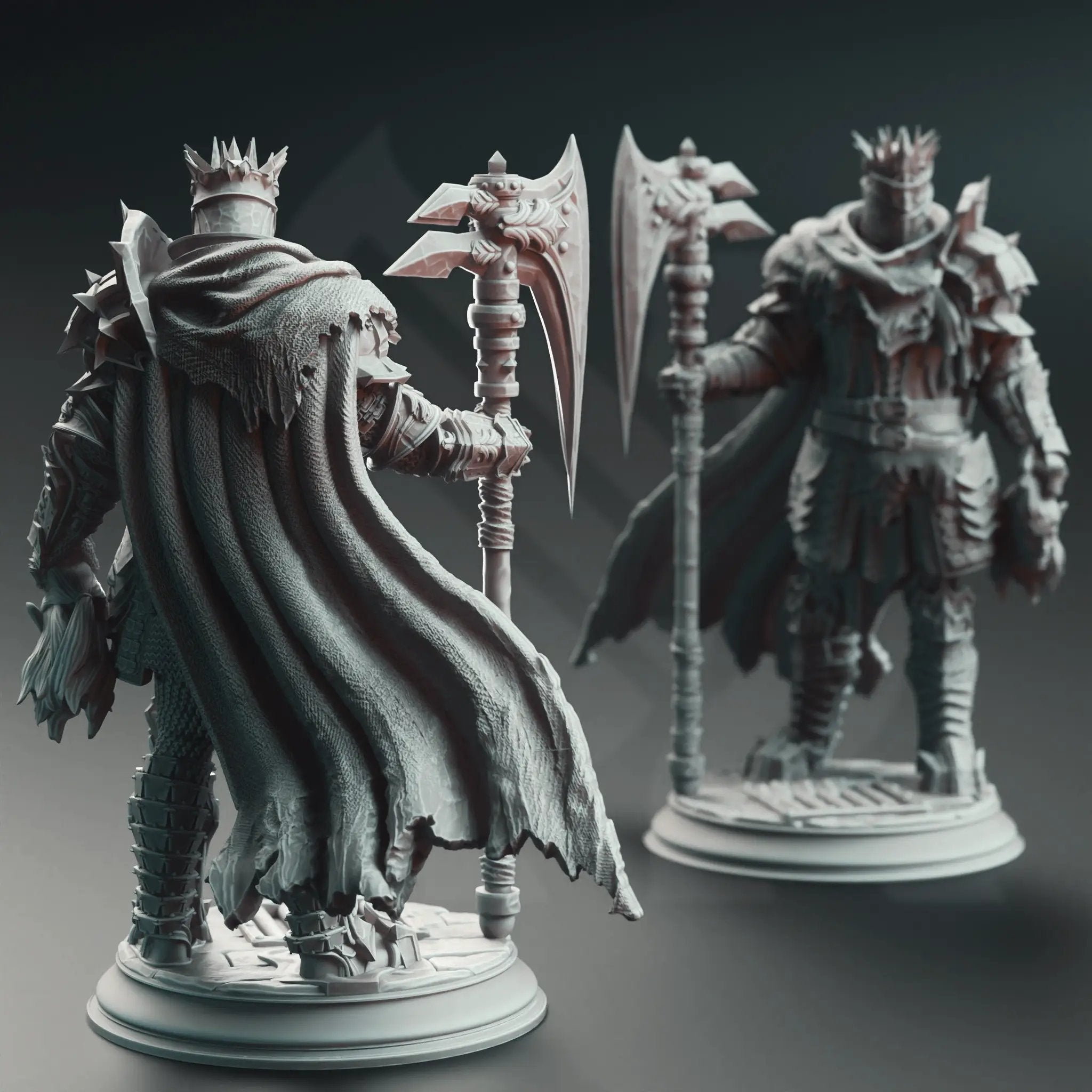 3D printed Executioner Knight model by Last Hope Miniatures, detailed fantasy miniature figure with armor and weapon.