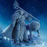 3D printed Fein'ar the Wolfborn model by Last Hope Miniatures, detailed fantasy wolf-themed figure from DakkaDakka Miniatures collection.