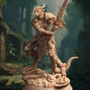 3D printed Female Dragonborn Barbarian model by Last Hope Miniatures, detailed miniature figure for tabletop gaming.