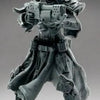3D Printed Female Flamer Zealot miniature by Last Hope Miniatures, detailed model with fiery weapon and intricate armor design.