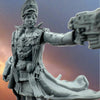 3D printed female officer model from Last Hope Miniatures by 3DArtGuy Miniatures, detailed figure with tactical uniform and equipment.