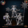 3D printed Fiendish Command Group model by Lost Kingdom Miniatures, featuring detailed demon figures for tabletop gaming.